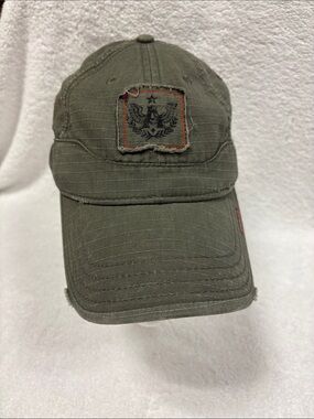 A. Kurtz Men's Olive Green Military Patch Baseball trucker Cap hat